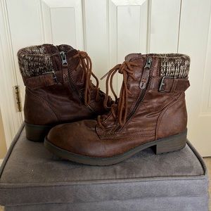 Brown ankle boots